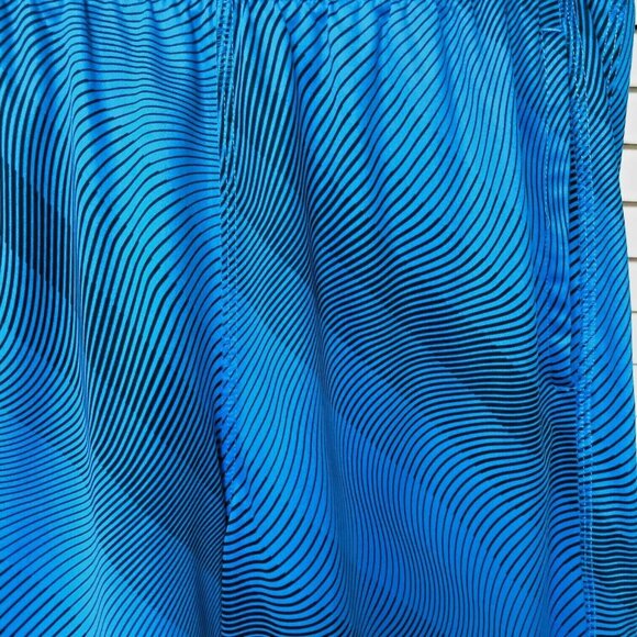 NIKE Dri-Fit Geometric Shorts Youth Kids L Blue Board Swim Basketball Surf - Picture 3 of 4